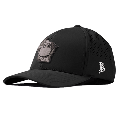 Wisconsin Camo PVC Curved Performance Hat