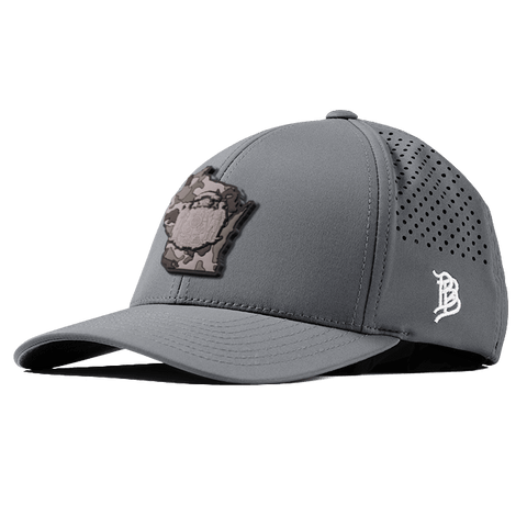 Wisconsin Camo PVC Curved Performance Hat