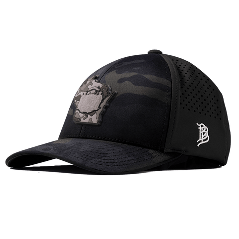 Wisconsin Camo PVC Curved Performance Hat