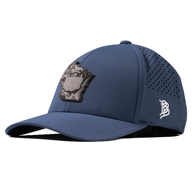 Wisconsin Camo PVC Curved Performance Hat