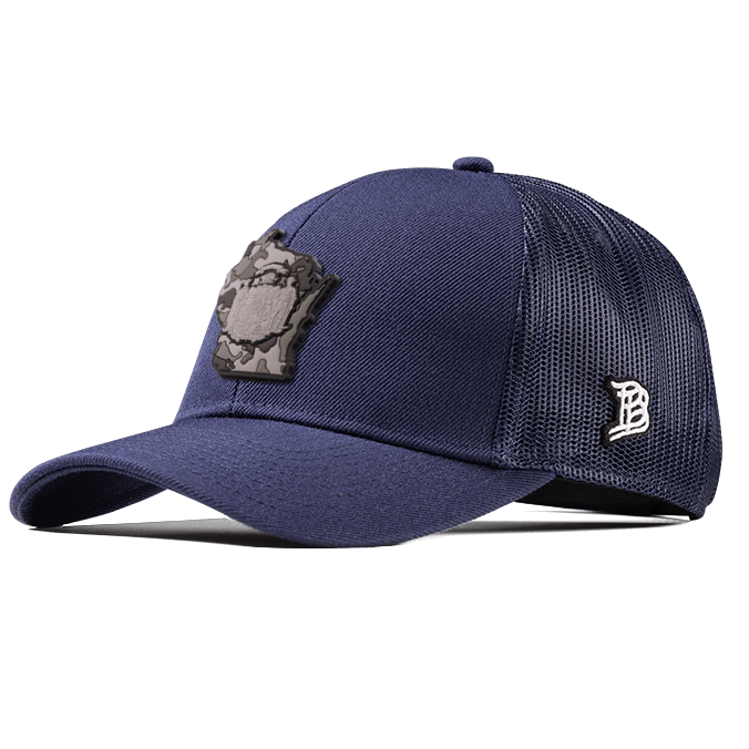 Wisconsin Camo Flexfit Snapback Trucker Back CURVED