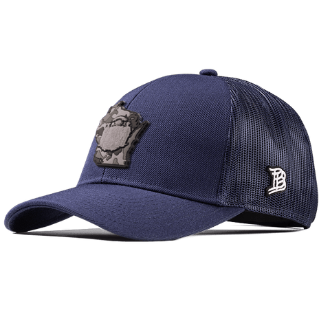 Wisconsin Camo Flexfit Snapback Trucker Back CURVED
