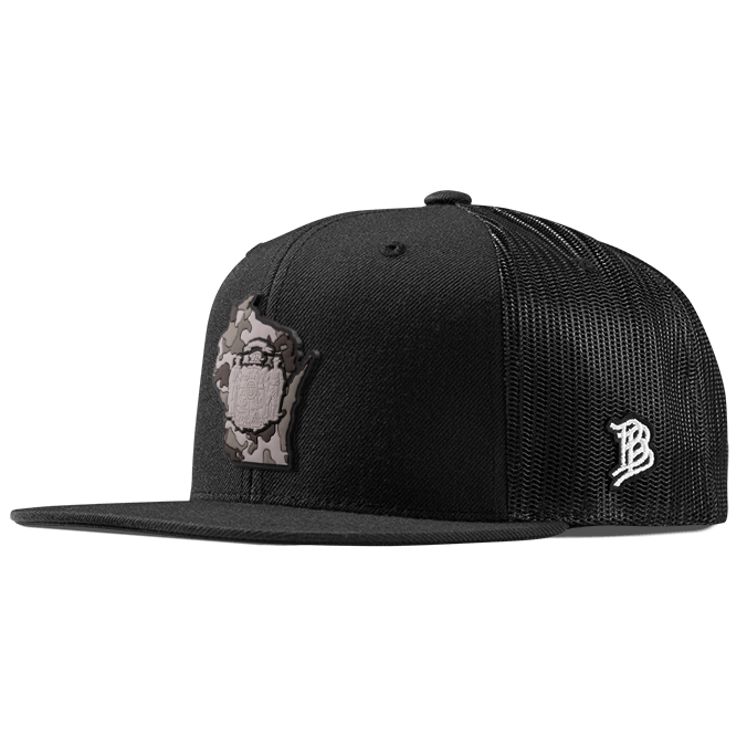 Wisconsin Camo PVC Flat Trucker