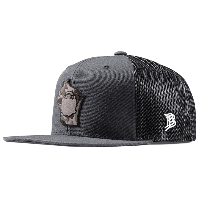 Wisconsin Camo PVC Flat Trucker