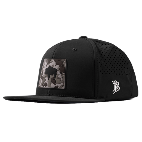 Wyoming Camo PVC Flat Performance Hat