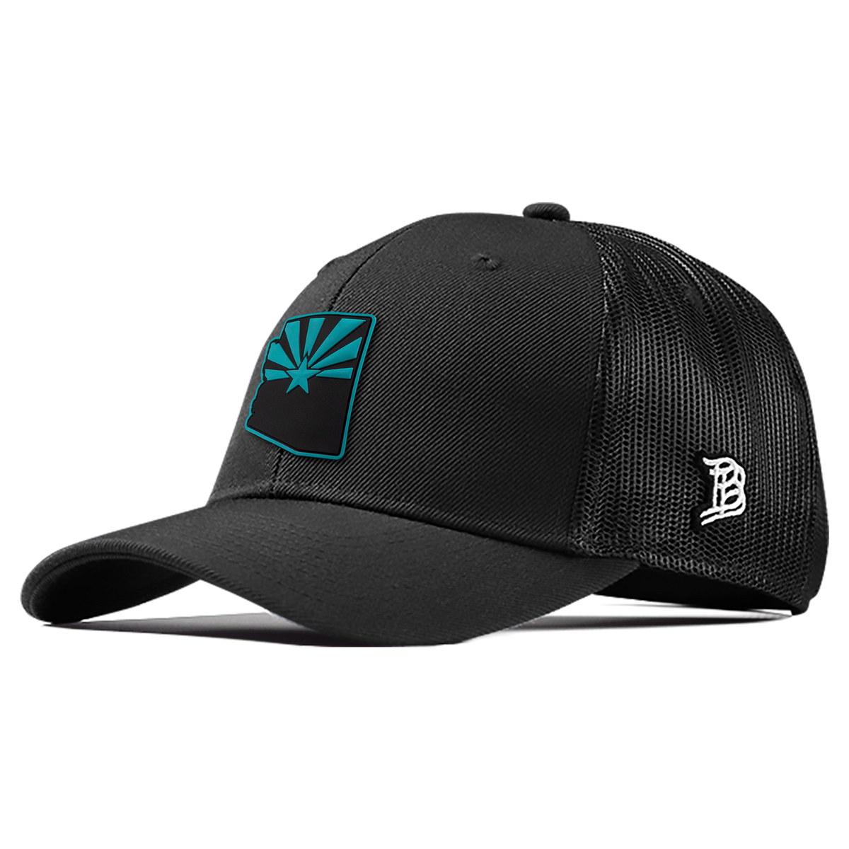 Arizona Turquoise PVC Curved Trucker