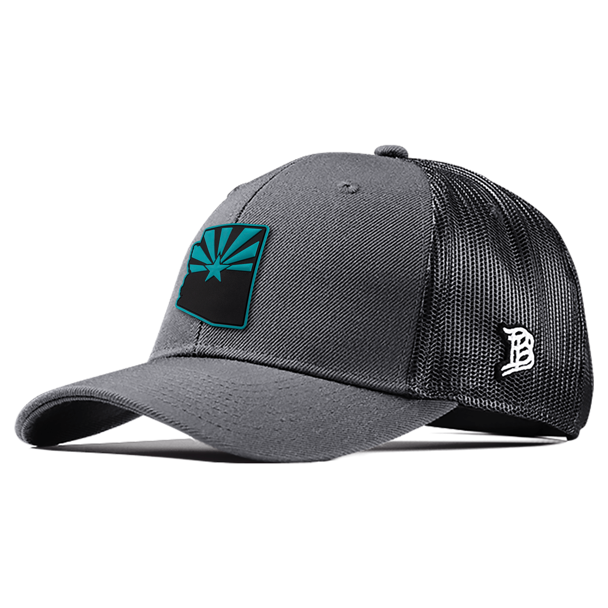 Arizona Turquoise PVC Curved Trucker