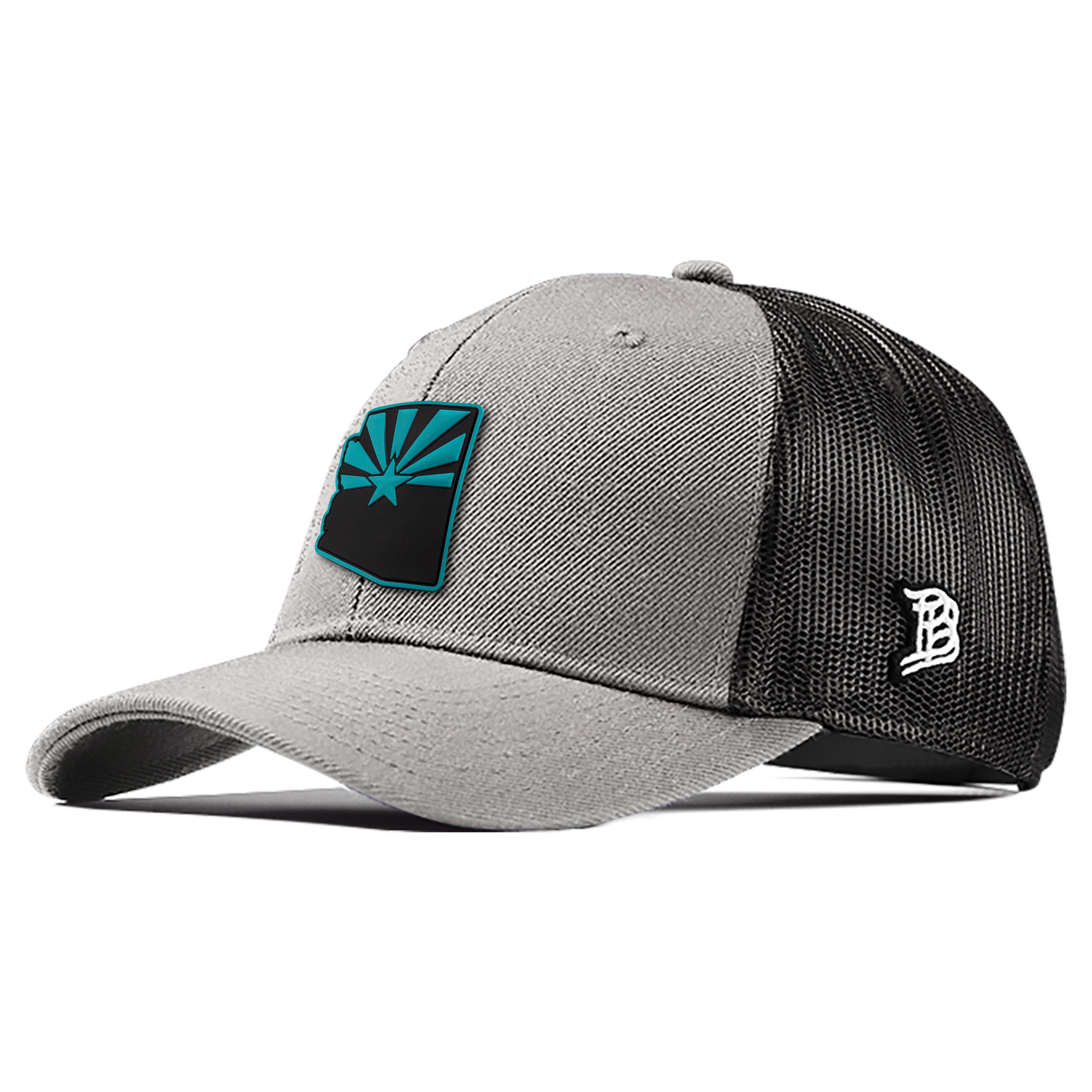 Arizona Turquoise PVC Curved Trucker