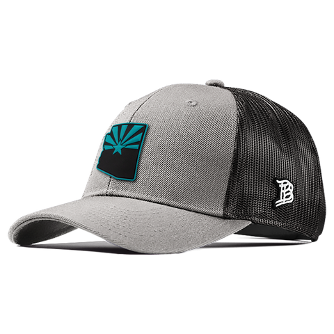 Arizona Turquoise PVC Curved Trucker