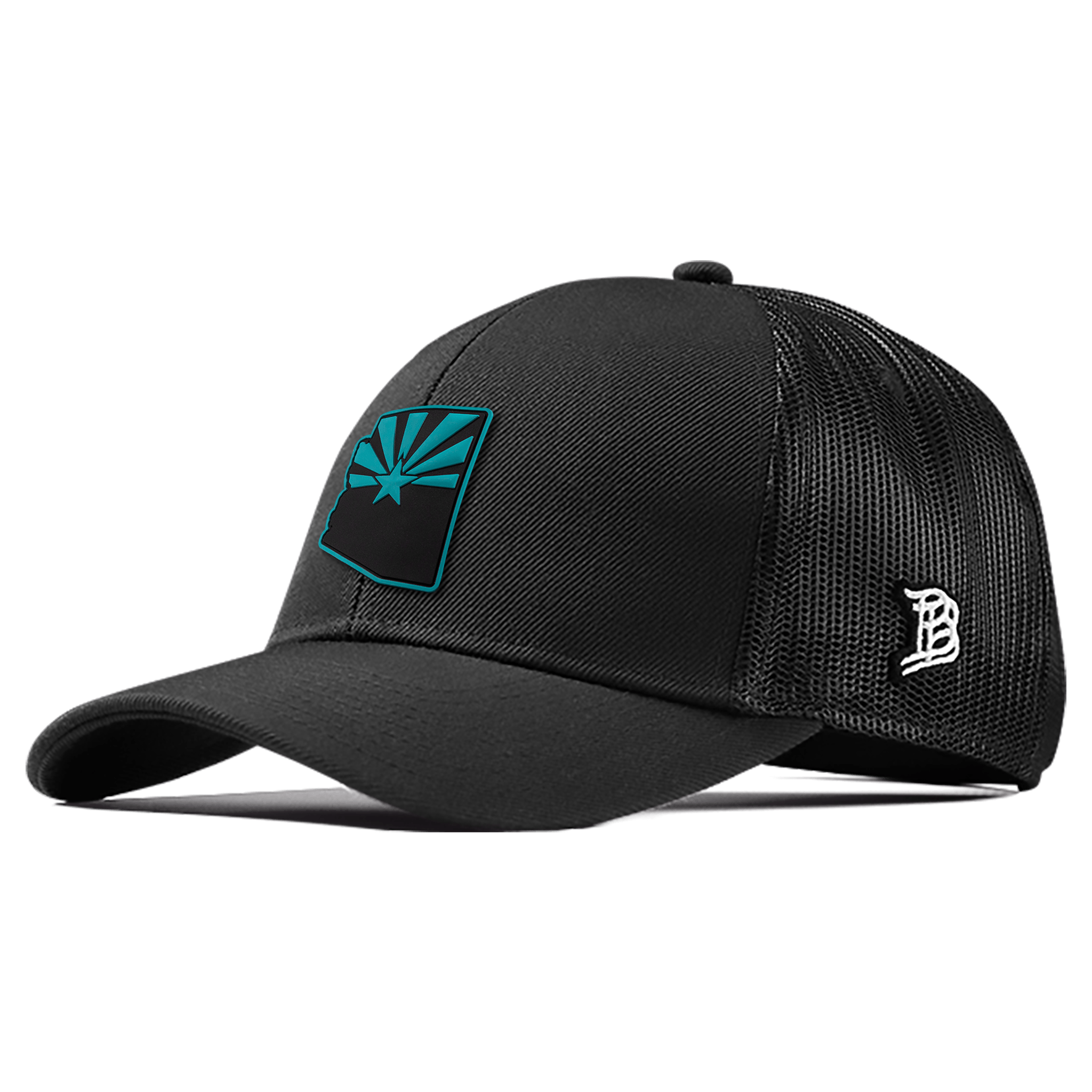 Arizona Turquoise PVC Flexfit Snapback Trucker