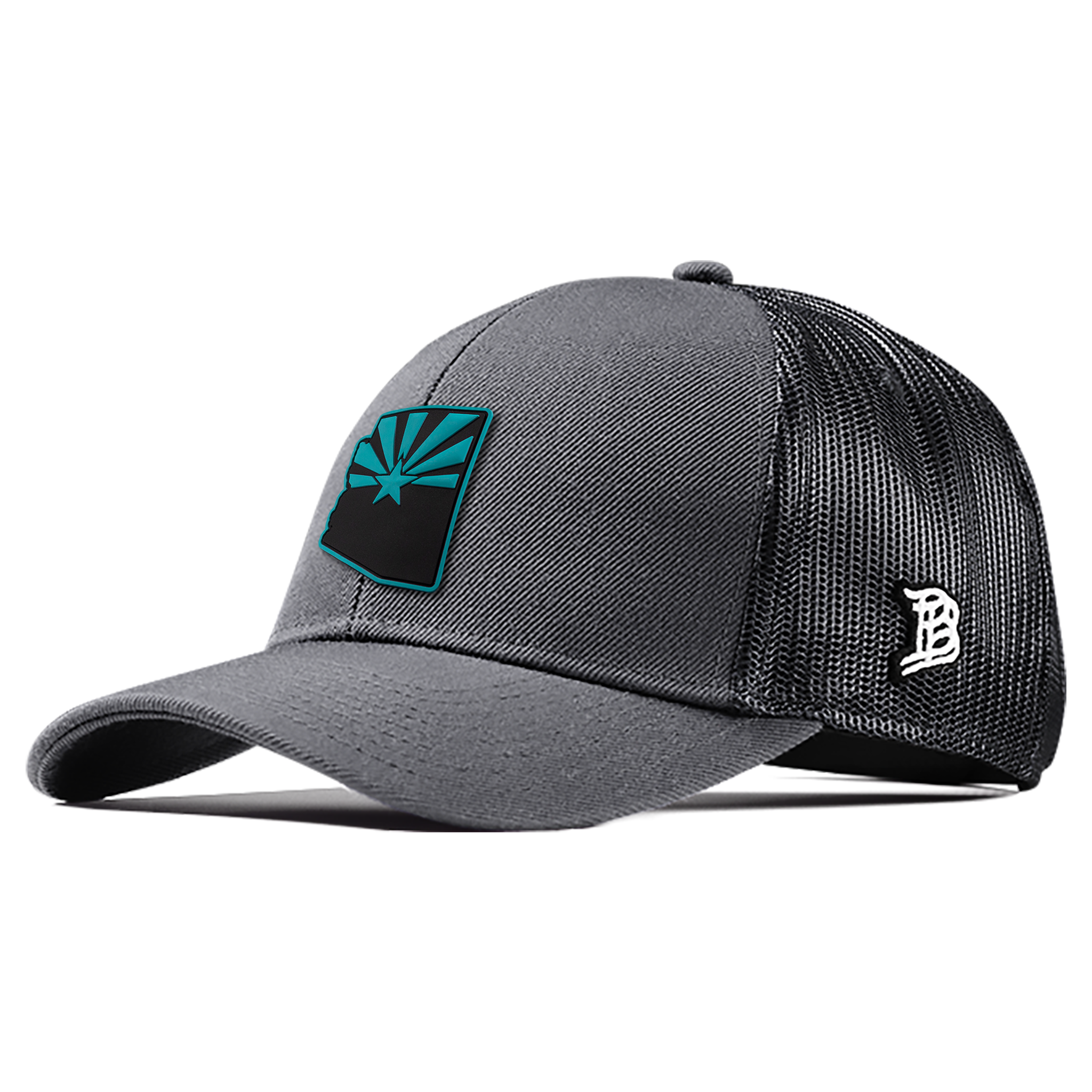 Arizona Turquoise PVC Flexfit Snapback Trucker