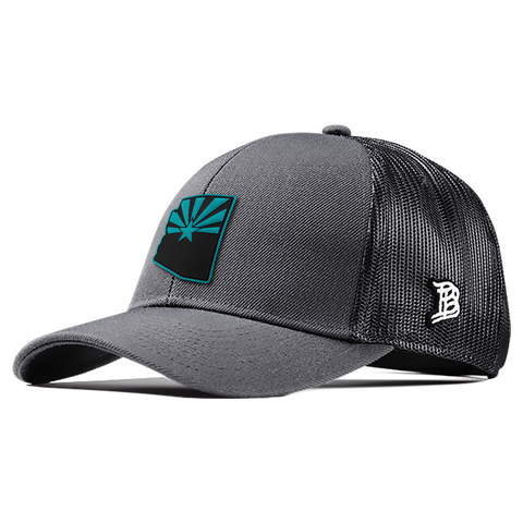 Arizona Turquoise PVC Flexfit Snapback Trucker