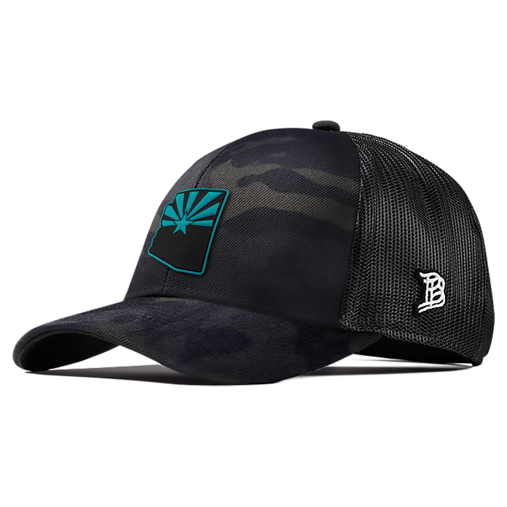 Arizona Turquoise PVC Flexfit Snapback Trucker