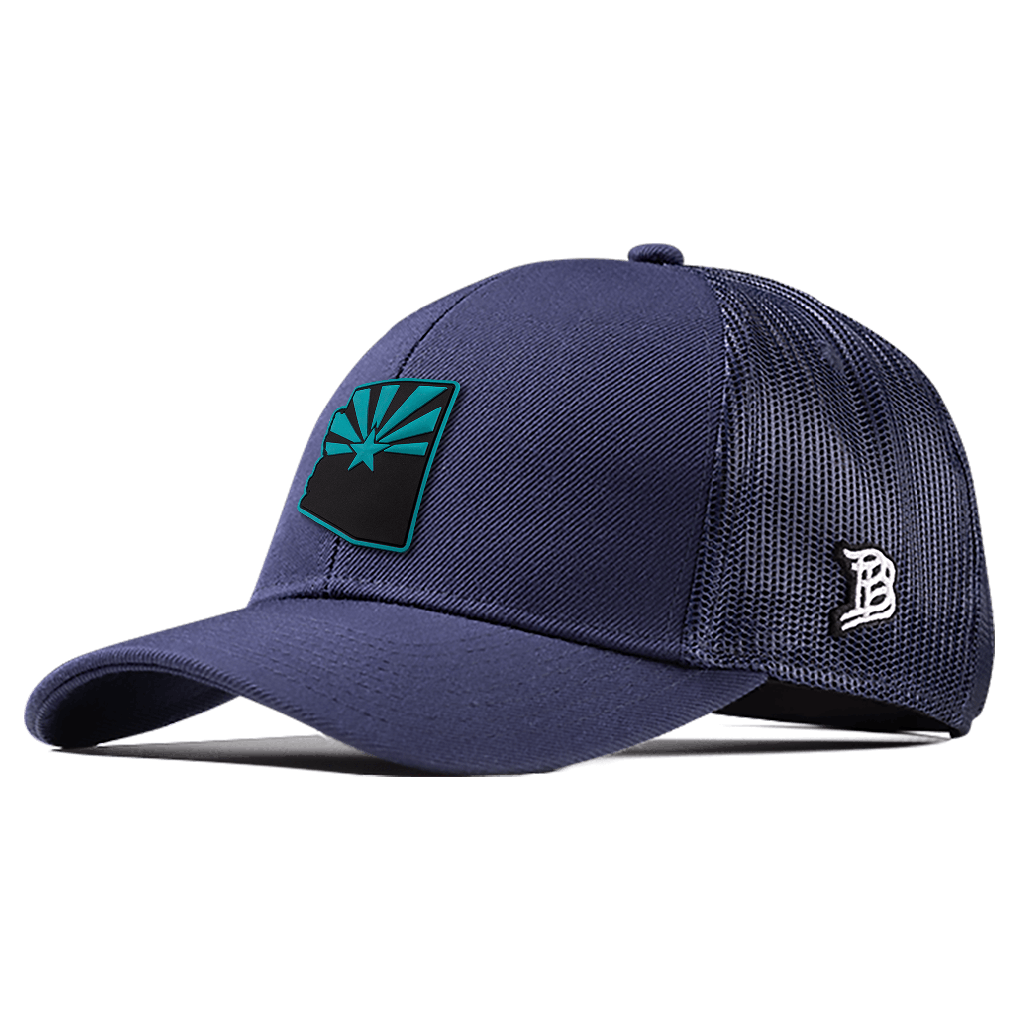 Arizona Turquoise PVC Flexfit Snapback Trucker