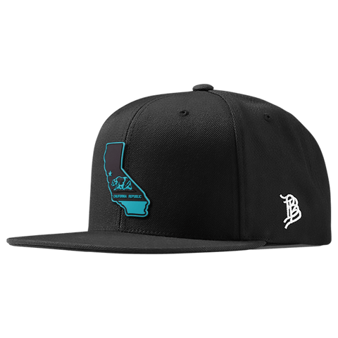 California Turquoise PVC Classic Snapback