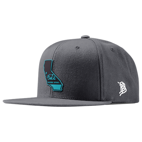 California Turquoise PVC Classic Snapback