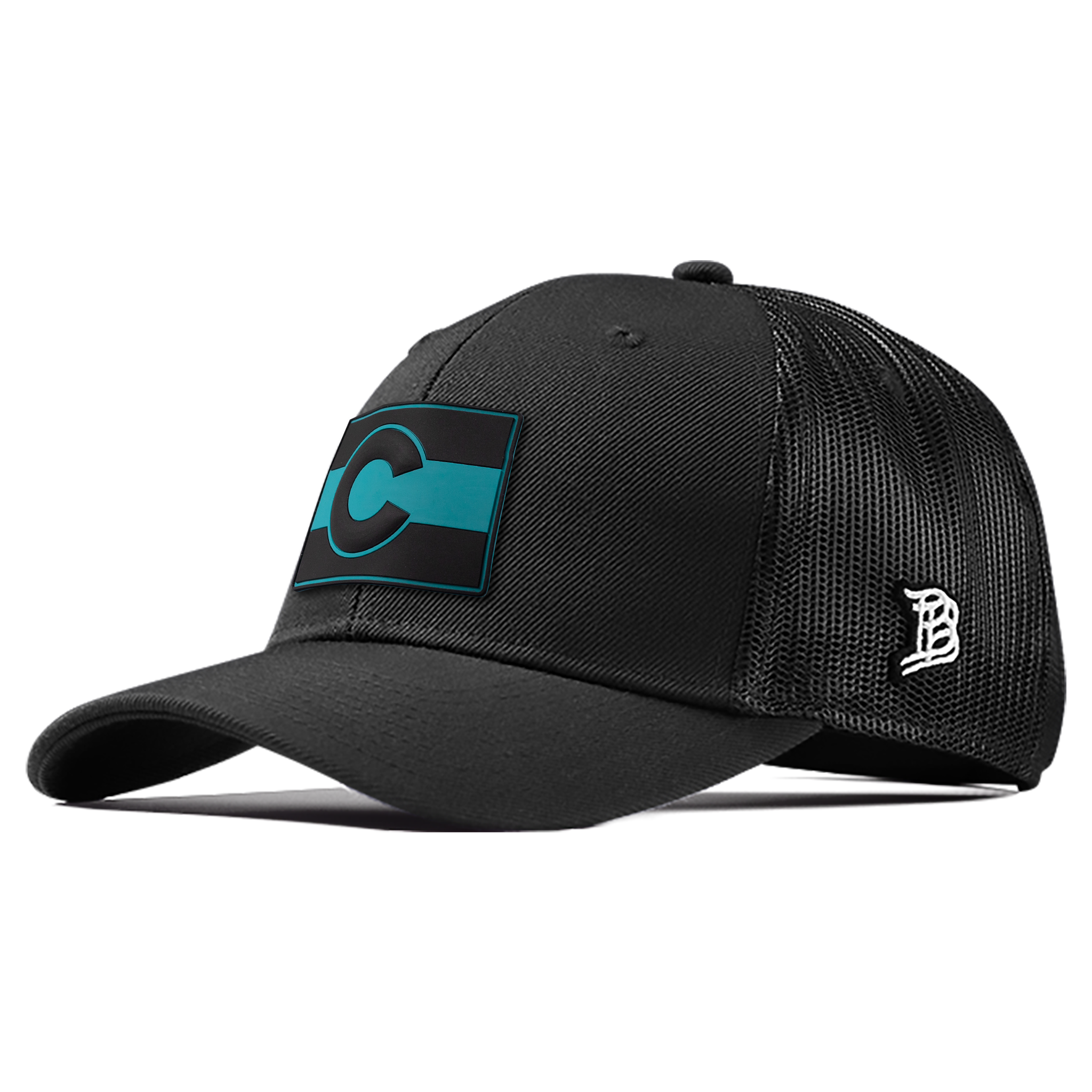 Colorado Turquoise PVC Curved Trucker