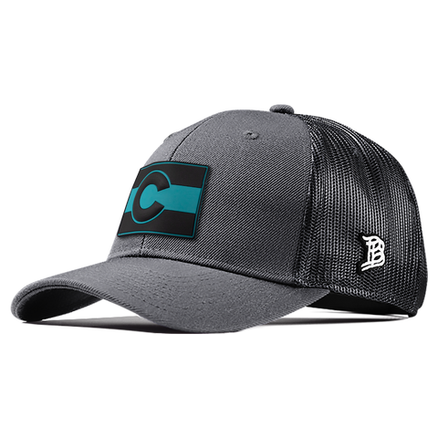 Colorado Turquoise PVC Curved Trucker