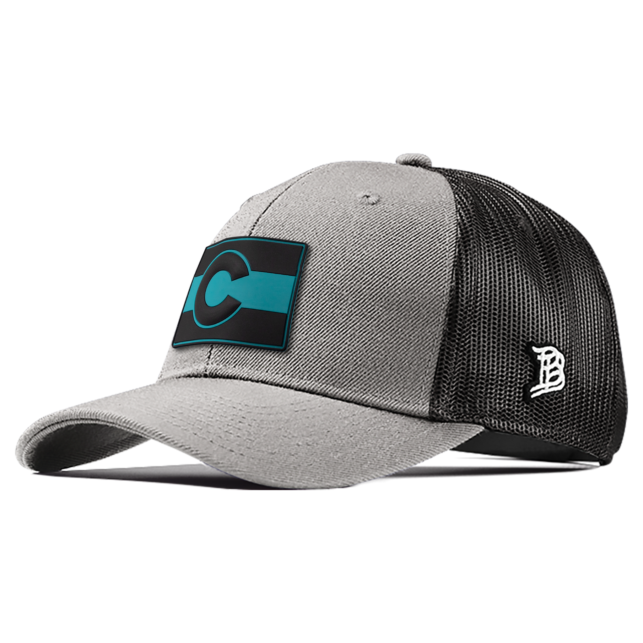 Colorado Turquoise PVC Curved Trucker