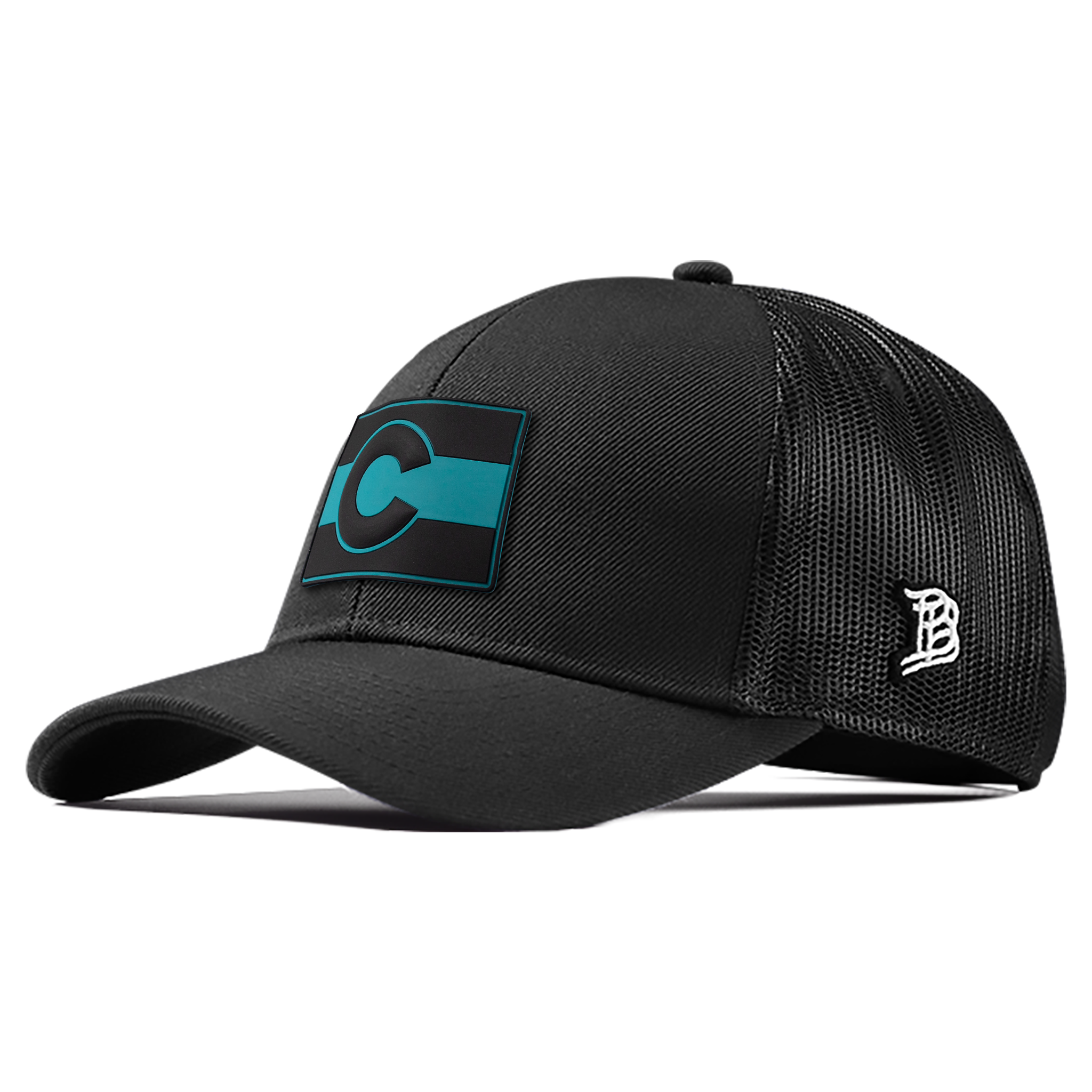 Colorado Turquoise PVC Flexfit Snapback Trucker