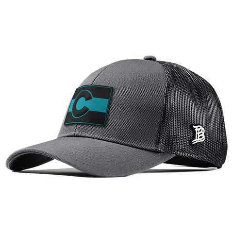 Colorado Turquoise PVC Flexfit Snapback Trucker