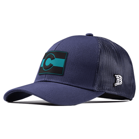 Colorado Turquoise PVC Flexfit Snapback Trucker