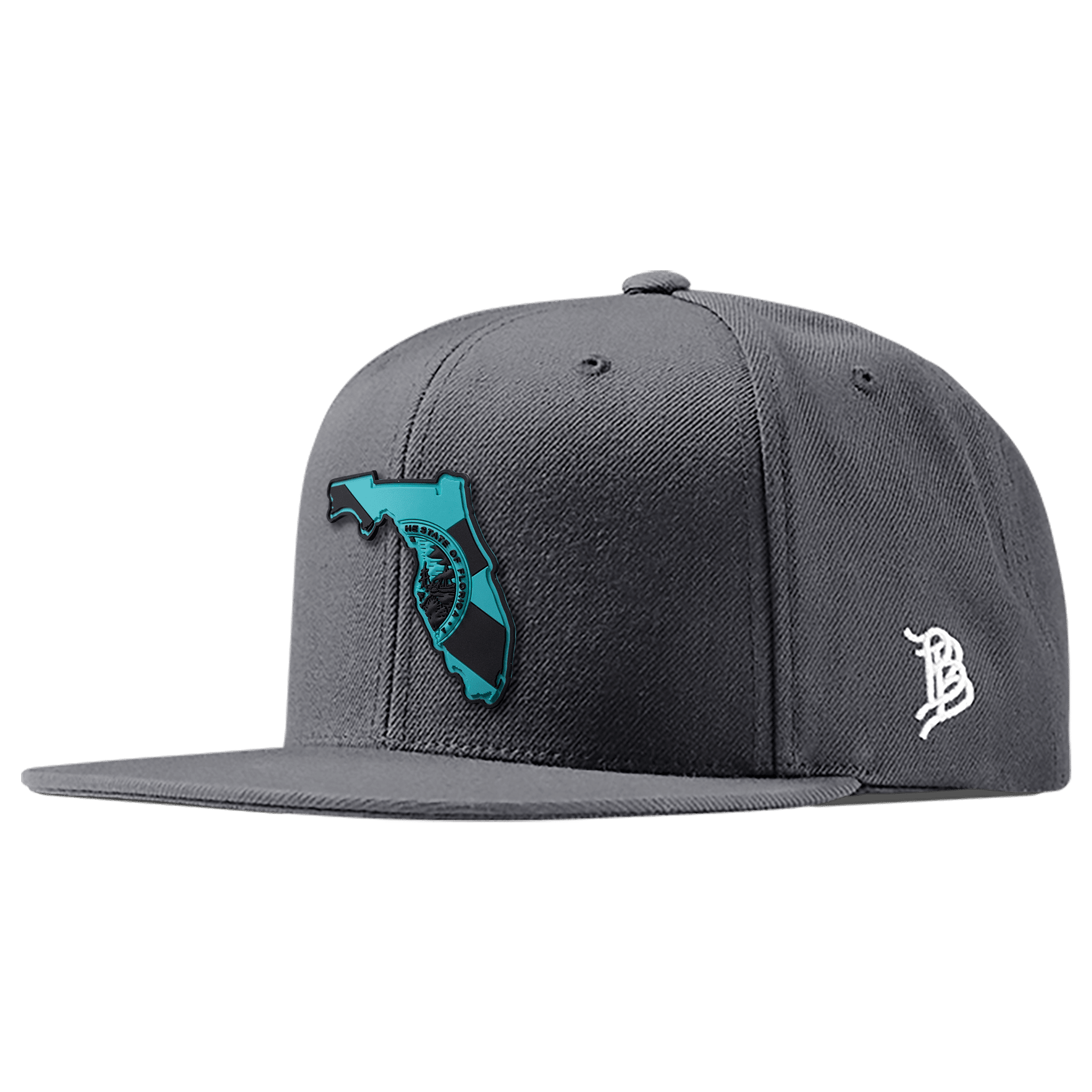 Florida Turquoise PVC Classic Snapback