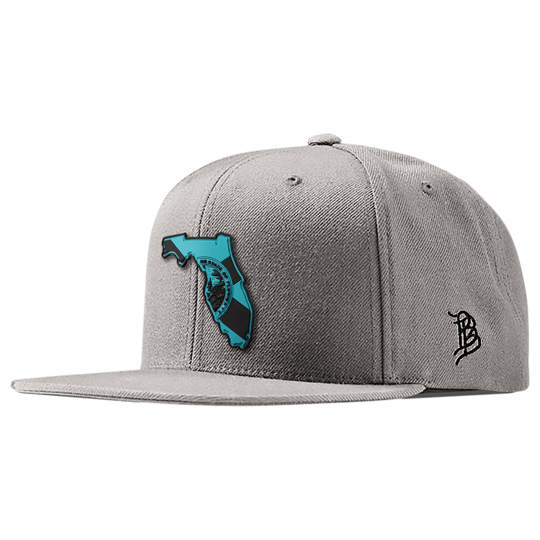 Florida Turquoise PVC Classic Snapback