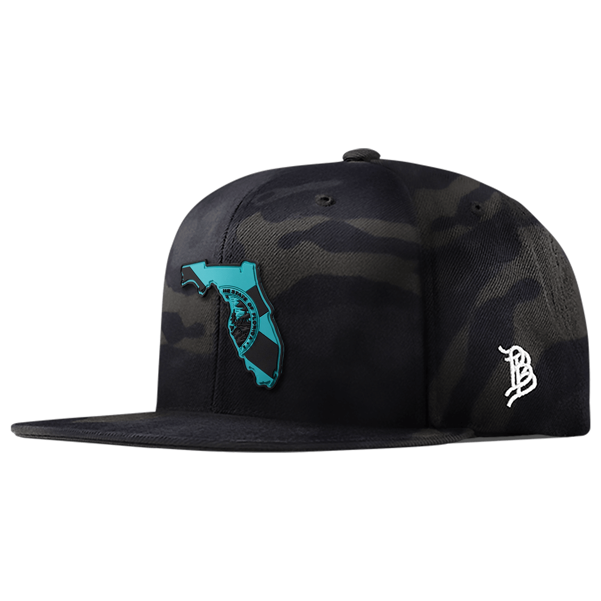 Florida Turquoise PVC Classic Snapback