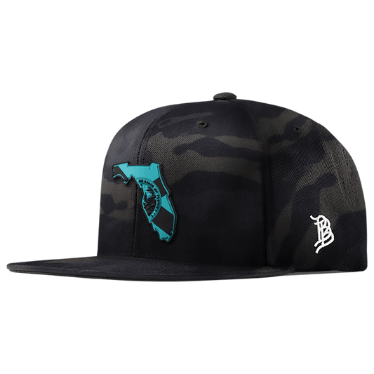 Florida Turquoise PVC Classic Snapback