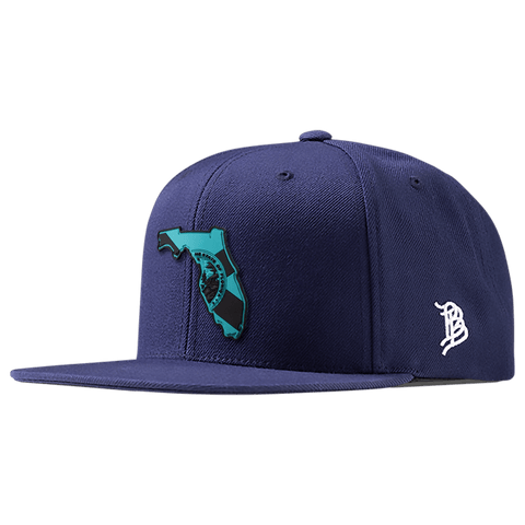 Florida Turquoise PVC Classic Snapback