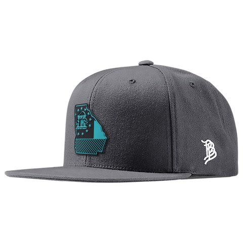 Georgia Turquoise PVC Classic Snapback