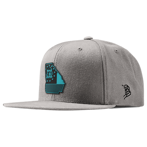 Georgia Turquoise PVC Classic Snapback