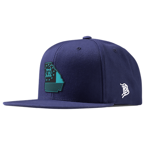 Georgia Turquoise PVC Classic Snapback