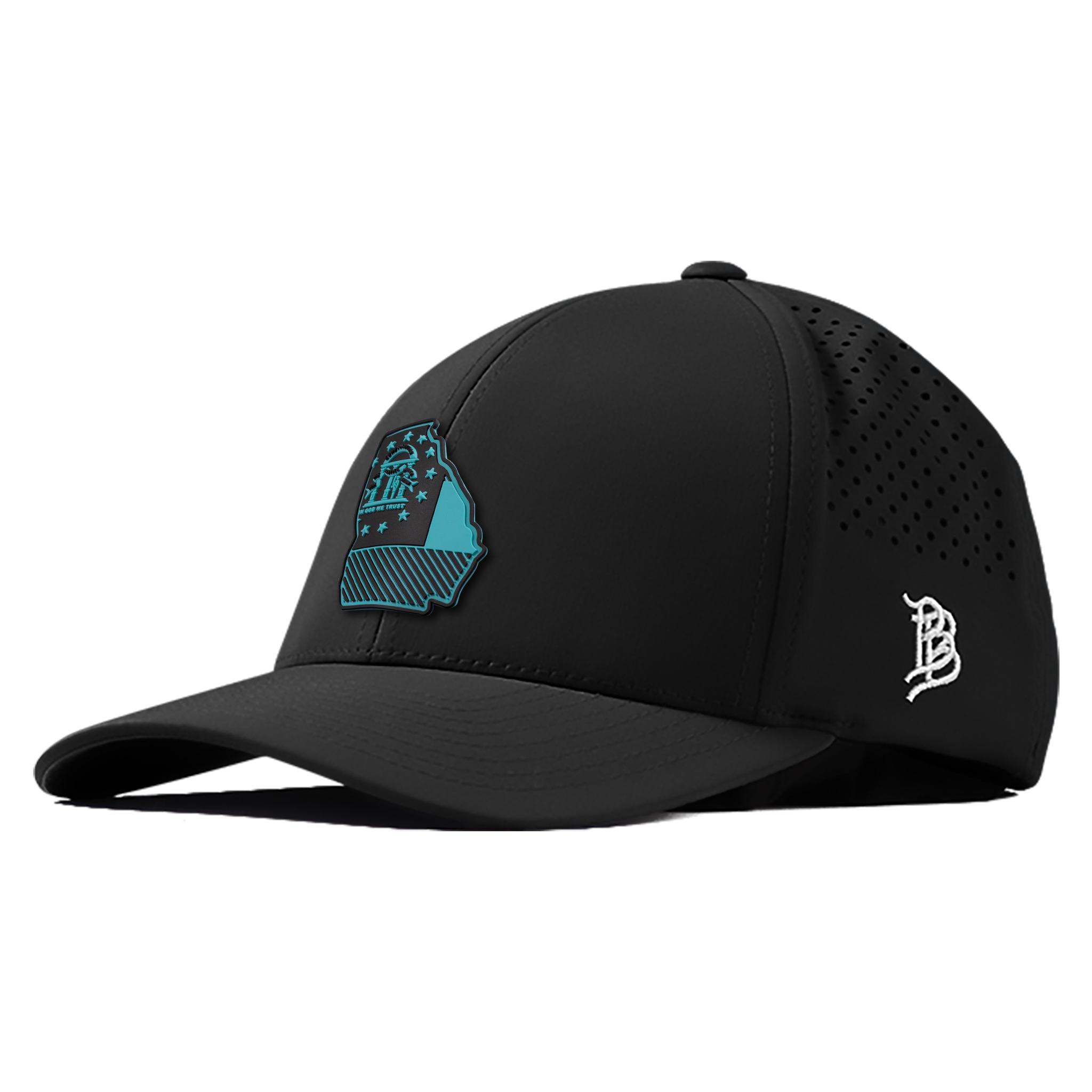 Georgia Turquoise PVC Curved Performance