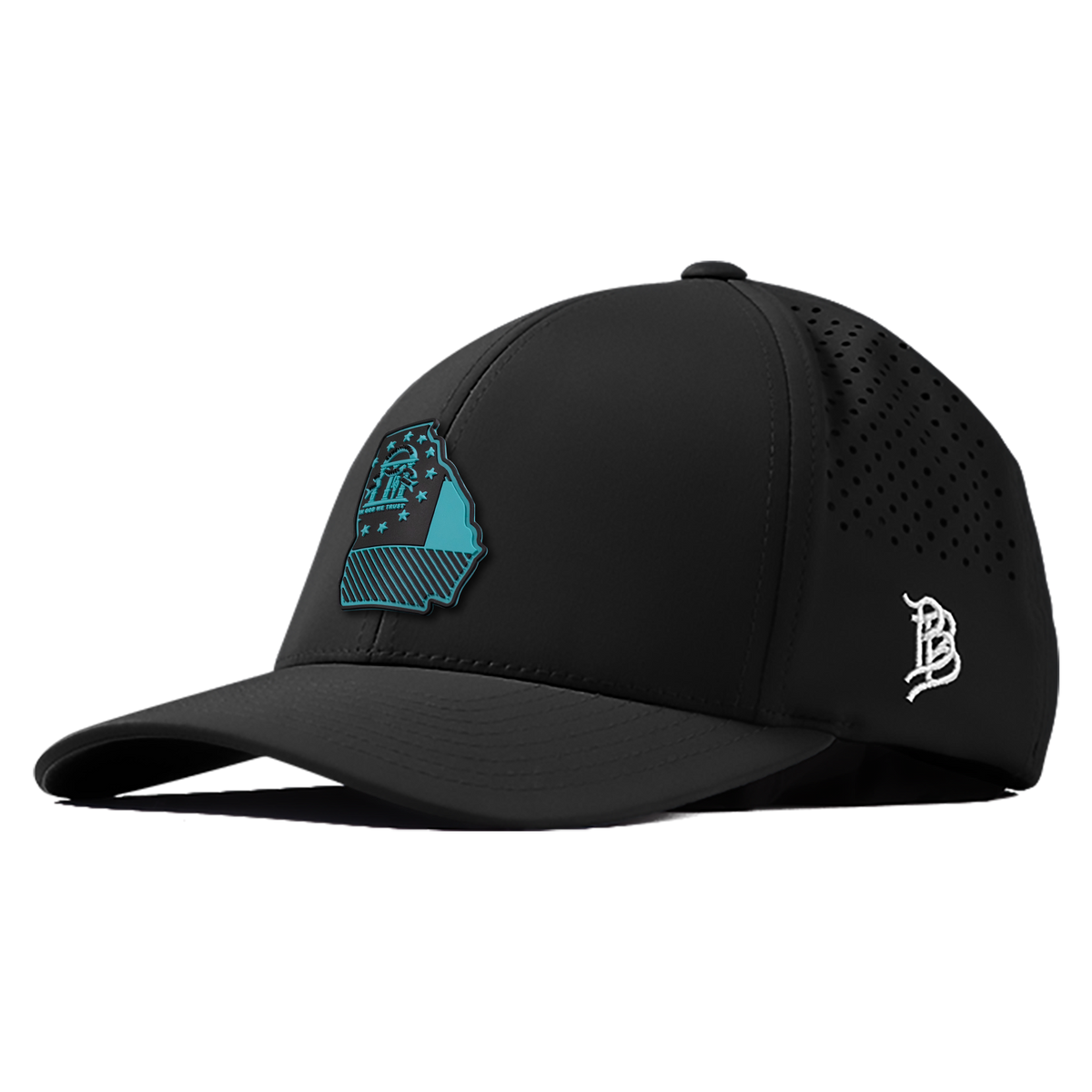 Georgia Turquoise PVC Curved Performance