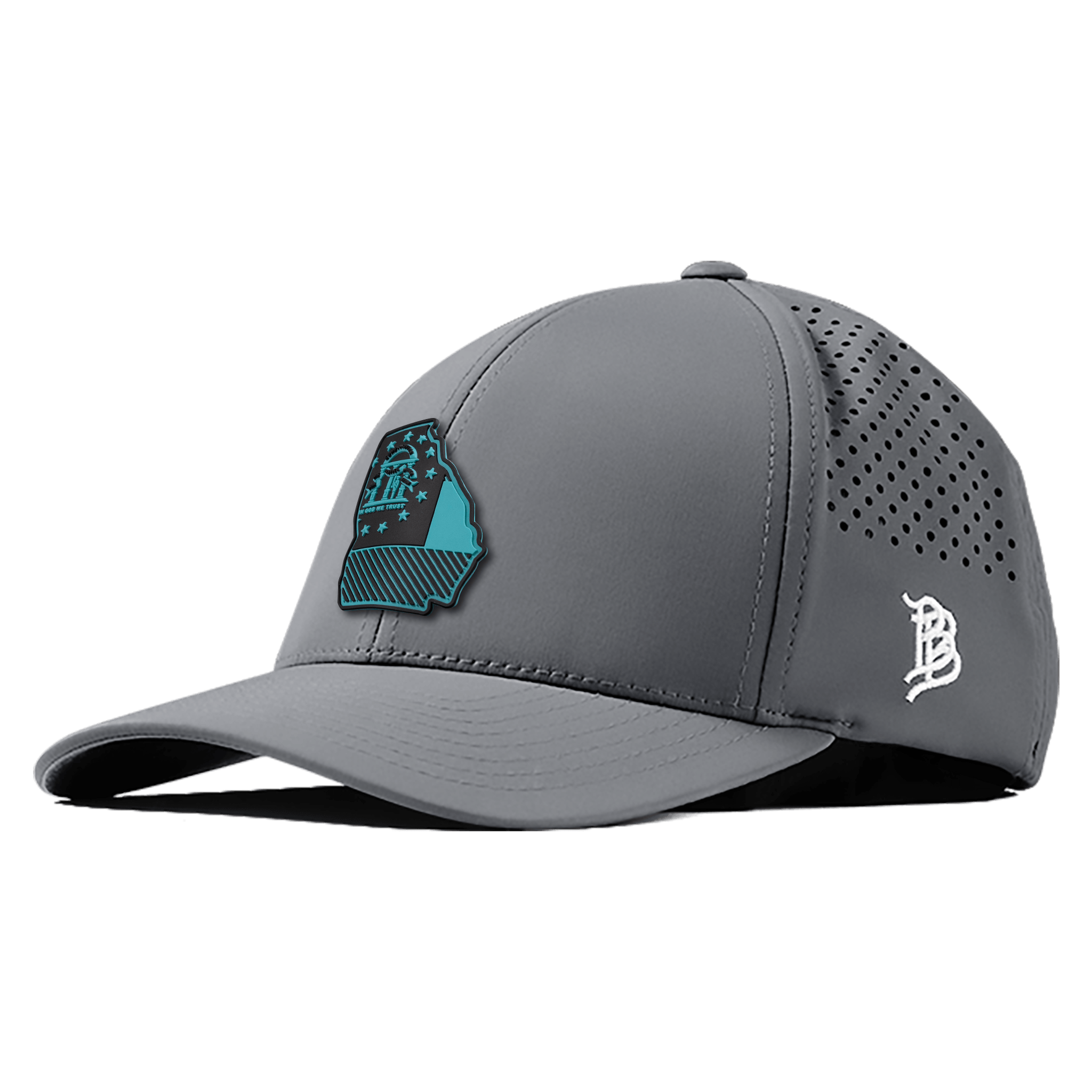 Georgia Turquoise PVC Curved Performance