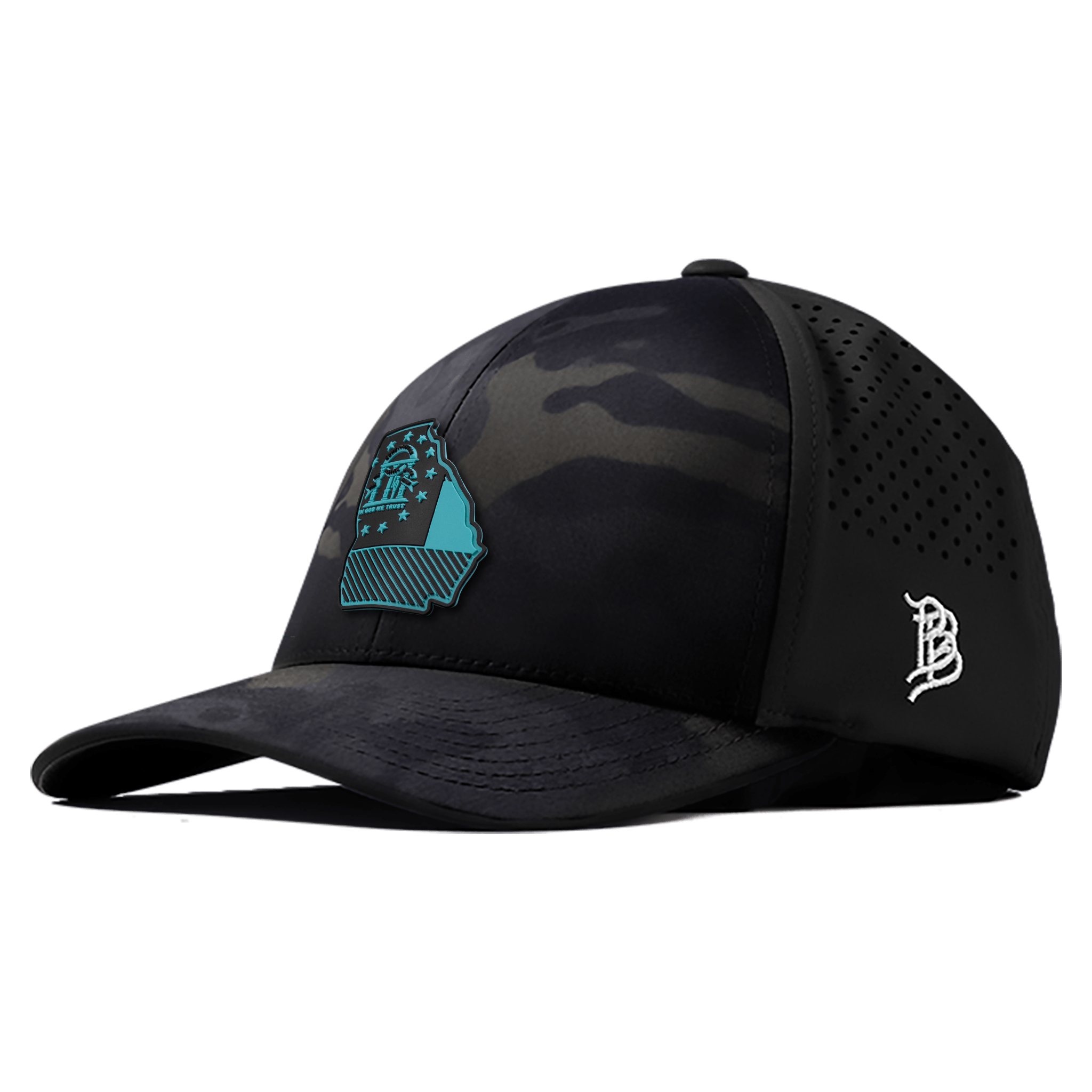 Georgia Turquoise PVC Curved Performance