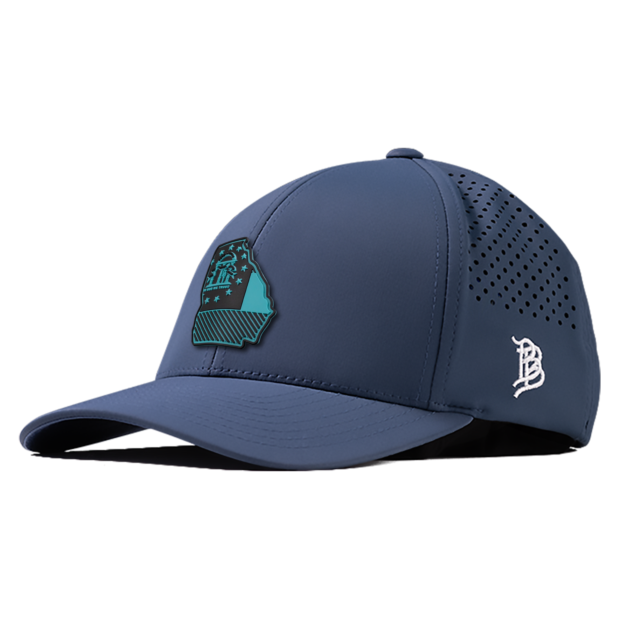 Georgia Turquoise PVC Curved Performance