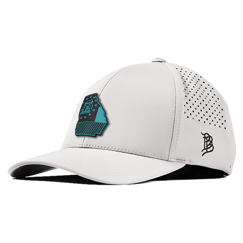 Georgia Turquoise PVC Curved Performance