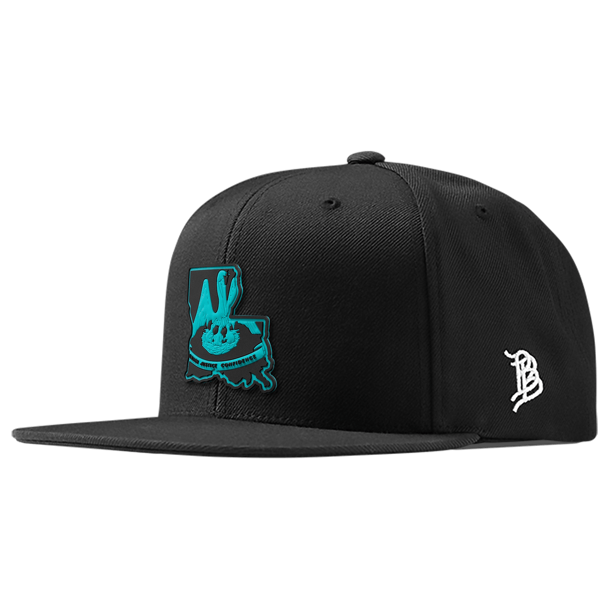 Louisiana Turquoise PVC Classic Snapback