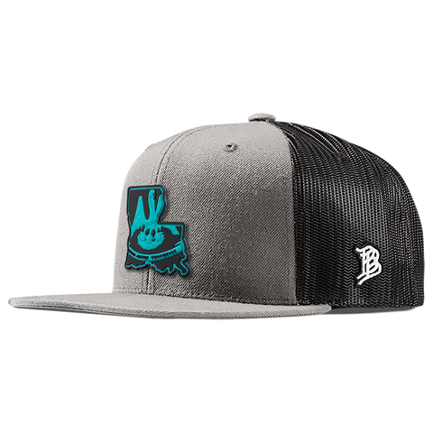 Louisiana Turquoise PVC Flat Trucker