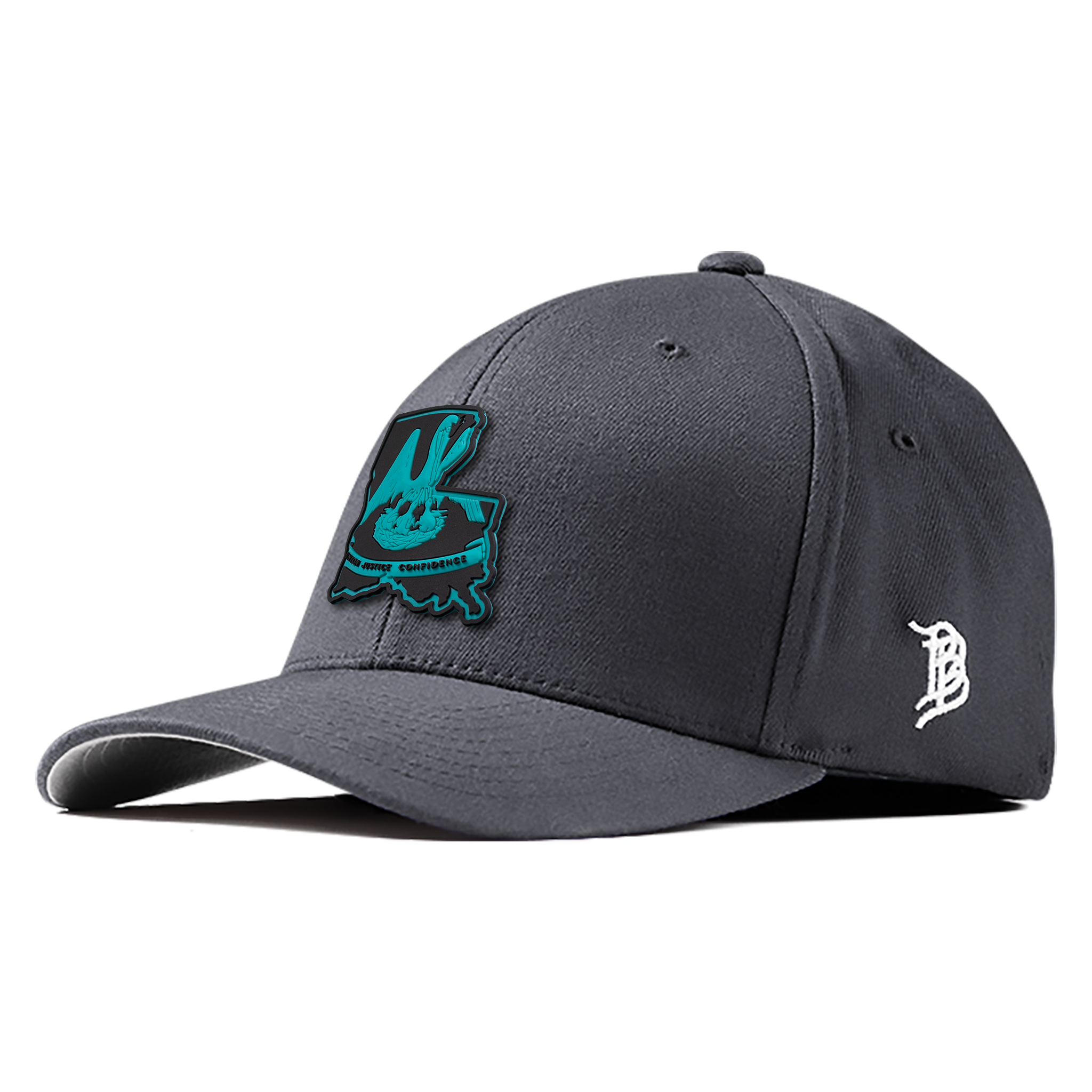 Louisiana Turquoise PVC Flexfit Fitted