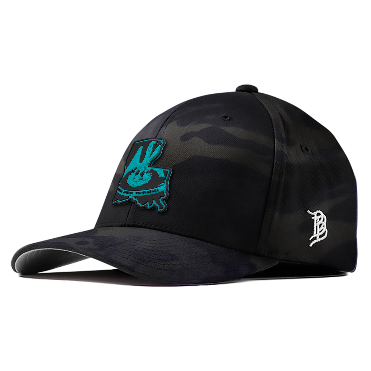 Louisiana Turquoise PVC Flexfit Fitted