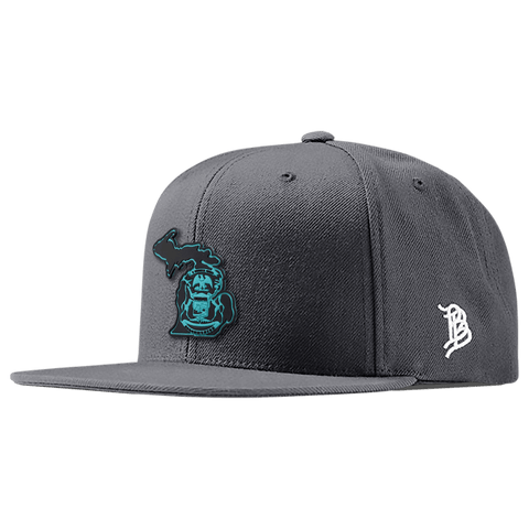 Michigan Turquoise PVC Classic Snapback