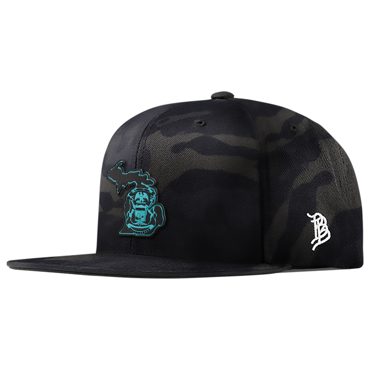 Michigan Turquoise PVC Classic Snapback