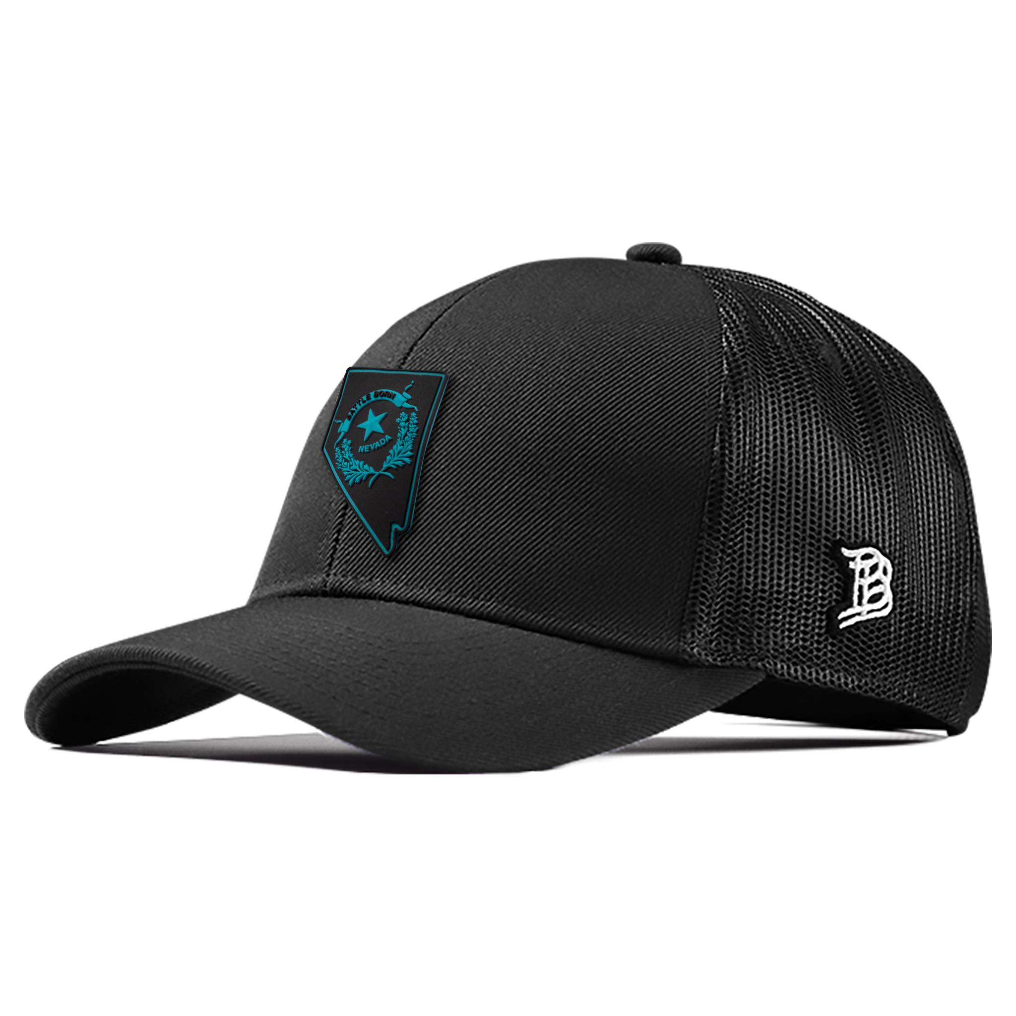 Nevada Turquoise PVC Flexfit Snapback Trucker