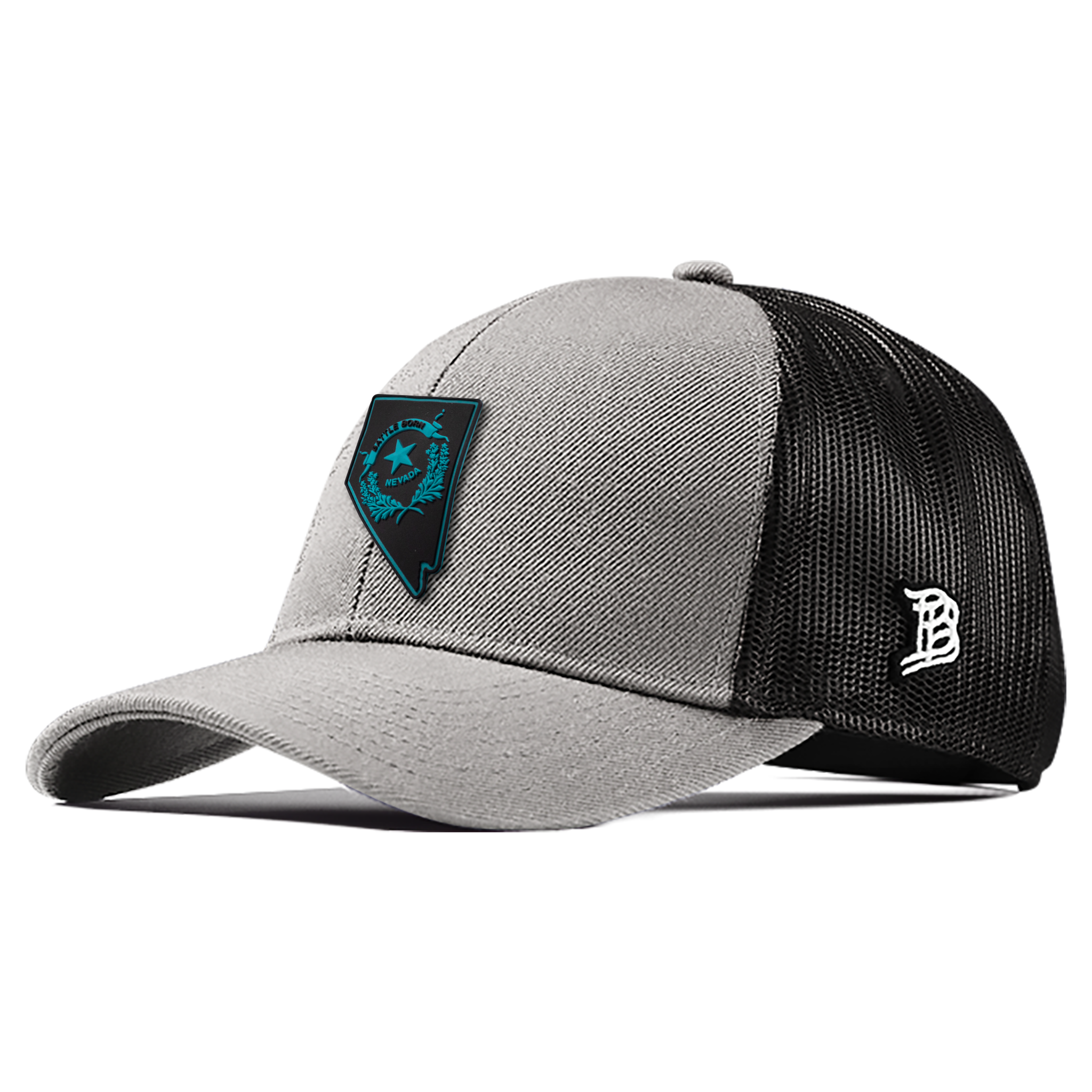 Nevada Turquoise PVC Flexfit Snapback Trucker