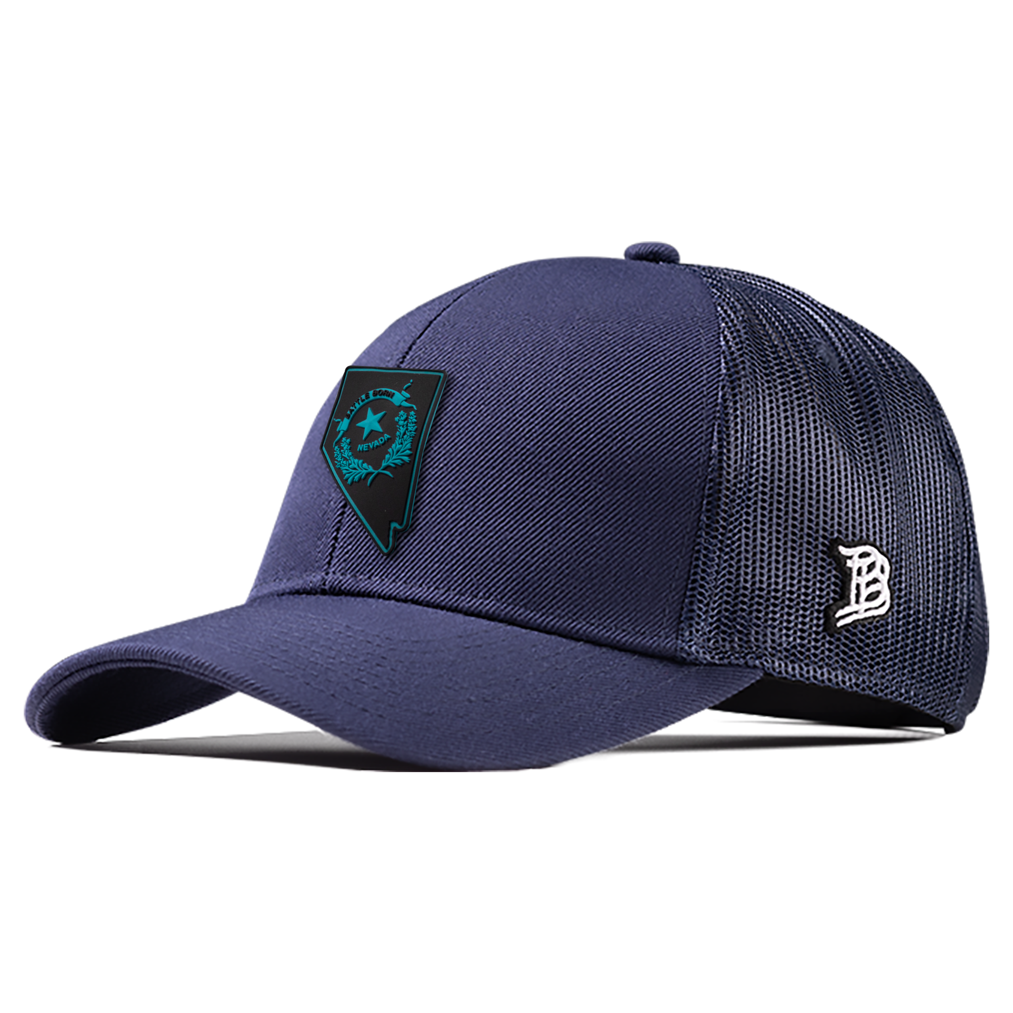 Nevada Turquoise PVC Flexfit Snapback Trucker