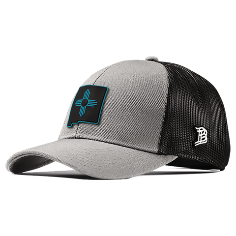 New Mexico Turquoise PVC Flexfit Snapback Trucker